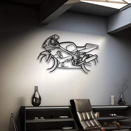 2003 Suzuki GXSR 600 Metal Bike Silhouettes | Wall Decor | Gift For Men - Pixelgears