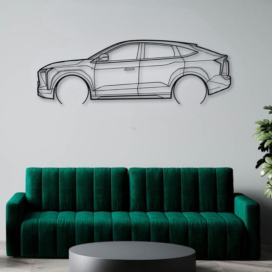 Mahindra XEV 9E Metal Wall Art Car Silhouette | Personalized Car Gift For Men - PixelGears
