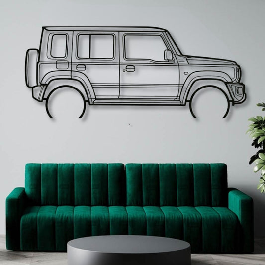 Jimny Metal Wall Art Car Silhouette | Personalized Car Gift For Men - PixelGears