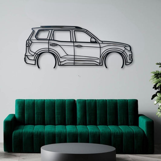 Mahindra ScorpioN Metal Wall Art Car Silhouette | Personalized Car Gift For Men - PixelGears