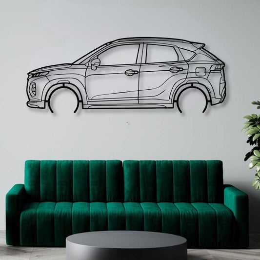 Fronx Metal Wall Art Car Silhouette | Personalized Car Gift For Men - PixelGears