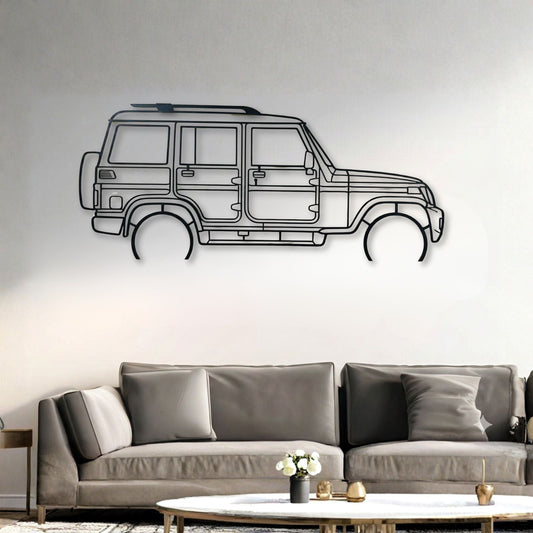 Mahindra Bolero Metal Wall Art Car Silhouette | Personalized Car Gift For Men - PixelGears
