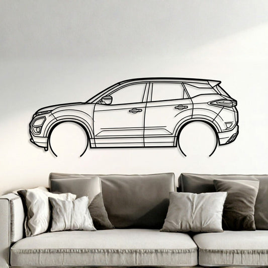Tata Harrier Metal Wall Art Car Silhouette | Personalized Car Gift For Men - PixelGears