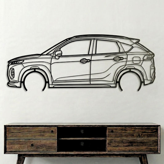 Fronx Metal Wall Art Car Silhouette | Personalized Car Gift For Men - PixelGears