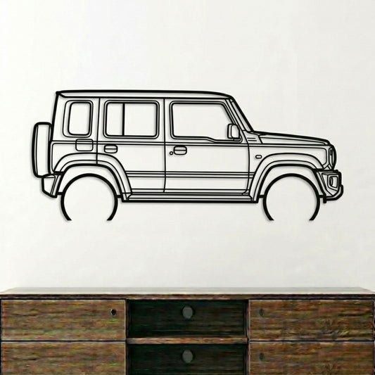 Jimny Metal Wall Art Car Silhouette | Personalized Car Gift For Men - PixelGears