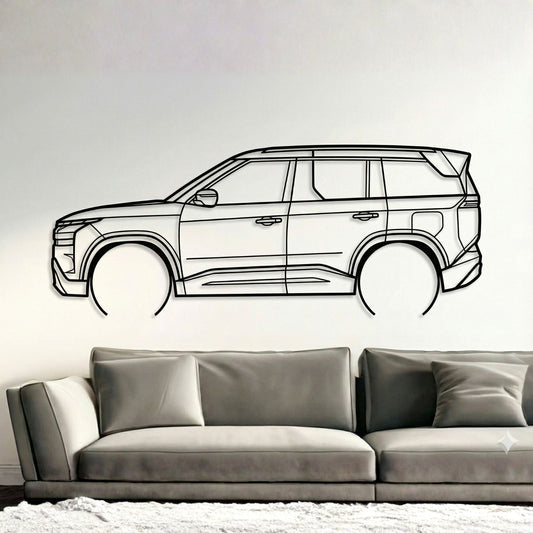 Tata Sierra Metal Wall Art Car Silhouette | Personalized Car Gift For Men - PixelGears