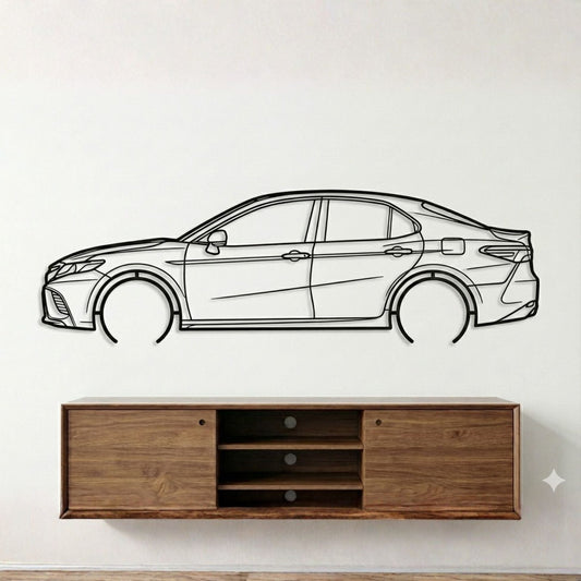Toyota Camry Metal Wall Art Car Silhouette | Personalized Car Gift For Men - PixelGears