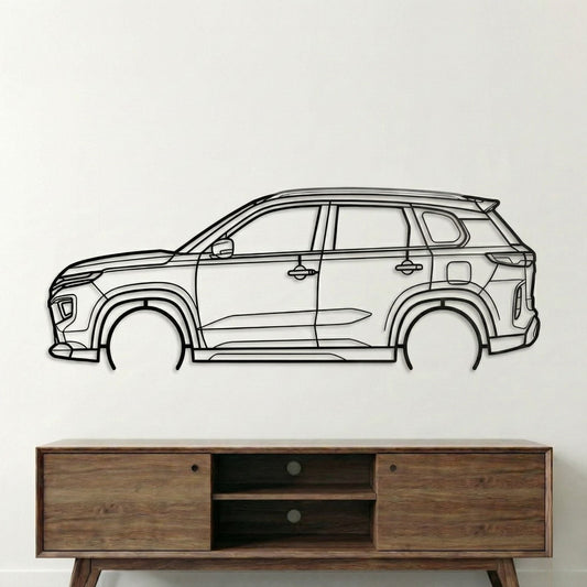Toyota Hyryder Metal Wall Art Car Silhouette | Personalized Car Gift For Men - PixelGears