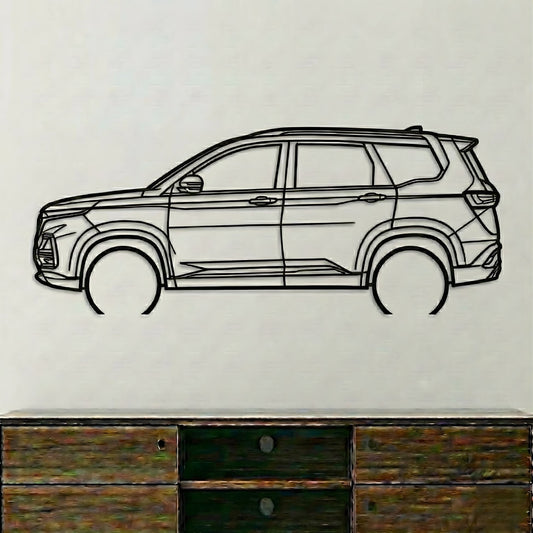 Tata Safari Metal Wall Art Car Silhouette | Personalized Car Gift For Men - PixelGears