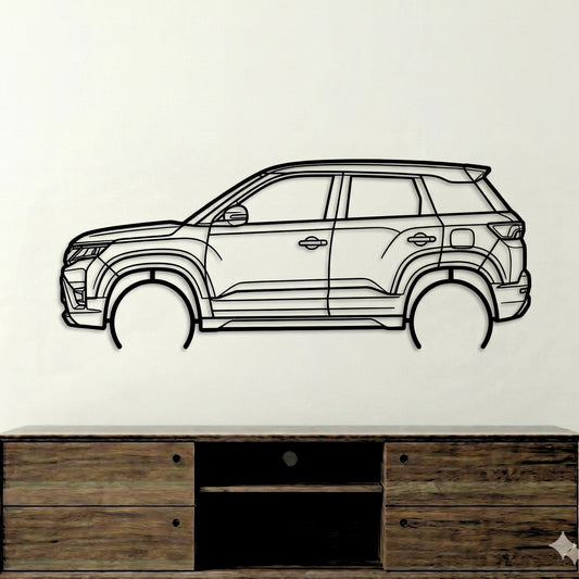 Brezza Metal Wall Art Car Silhouette | Personalized Car Gift For Men - PixelGears