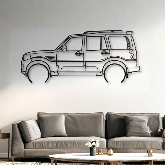 Mahindra Scorpio Classic Metal Wall Art Car Silhouette | Personalized Car Gift For Men - PixelGears