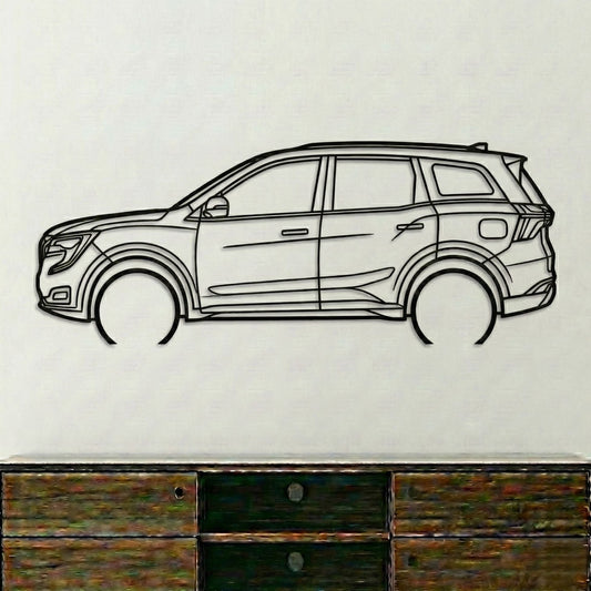 Mahindra XUV 700 Metal Wall Art Car Silhouette | Personalized Car Gift For Men - PixelGears