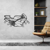 888 1992  Metal Wall Art Bike Silhouettes | Wall Decor | Gift For Men - Pixelgears
