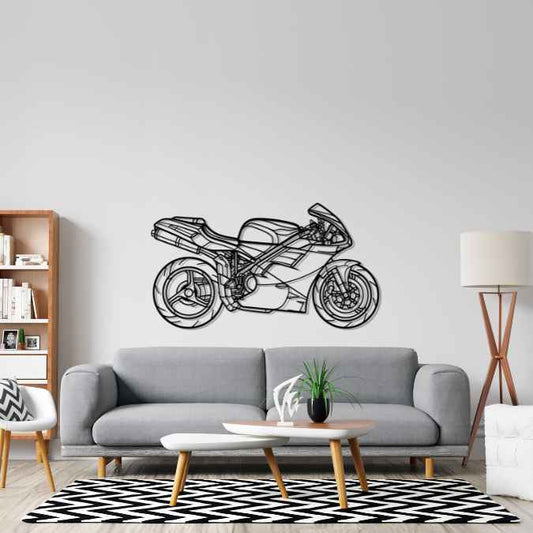 996 1999 Silhouette Metal Bike Silhouettes | Wall Decor | Gift For Men - Pixelgears