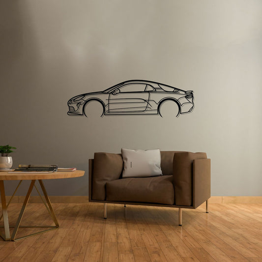 Alpine A110 Metal Wall Art Car Silhouette | Personalized Car Gift For Men - PixelGears
