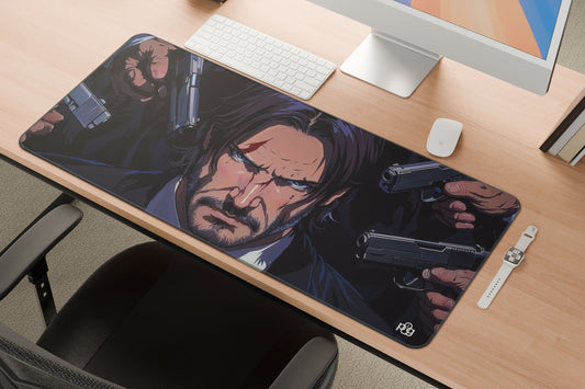 Angry John Wick - XXL and XXXXL Mouse Pad - PixelGears