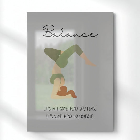 Balance Emotion Metal Poster | Aesthetic Pop Art Wall Decor & Painting