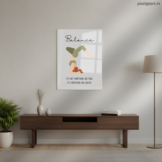 Balance Emotion Metal Poster | Aesthetic Pop Art Wall Decor & Painting
