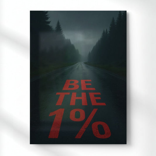Be The 1% Metal Poster | Aesthetic Pop Art Wall Decor & Painting