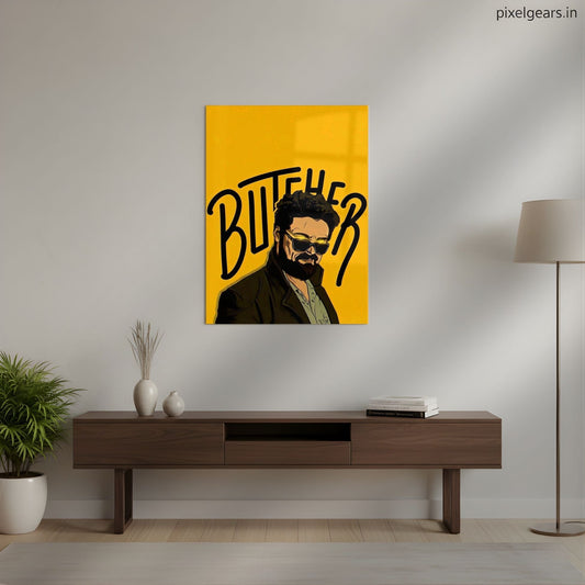 Billy Butcher Fan Art Metal Poster | Aesthetic Pop Art Wall Decor & Painting