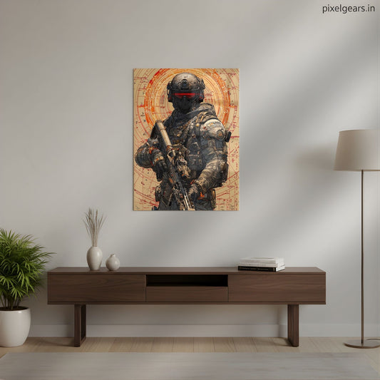 COD Elite Soldier Metal Poster | Aesthetic Pop Art Wall Decor & Painting
