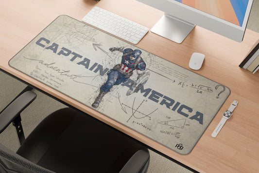 Captain America LineArt Edition - XXL and XXXXL Mouse Pad - PixelGears