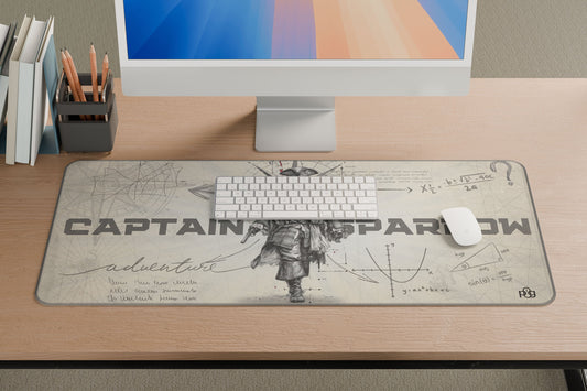 Captain Jack Sparrow LineArt Edition - XXL and XXXXL Mouse Pad - PixelGears