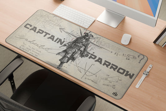 Captain Jack Sparrow LineArt Edition - XXL and XXXXL Mouse Pad - PixelGears
