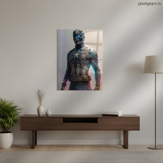Captain: The Last Stand Metal Poster | Aesthetic Pop Art Wall Decor & Painting