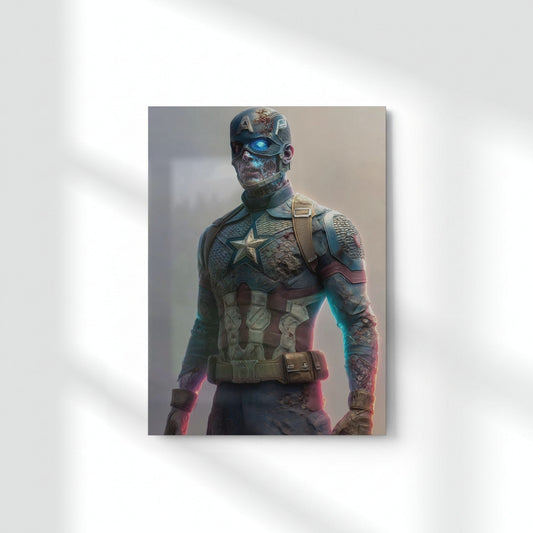 Captain: The Last Stand Metal Poster | Aesthetic Pop Art Wall Decor & Painting