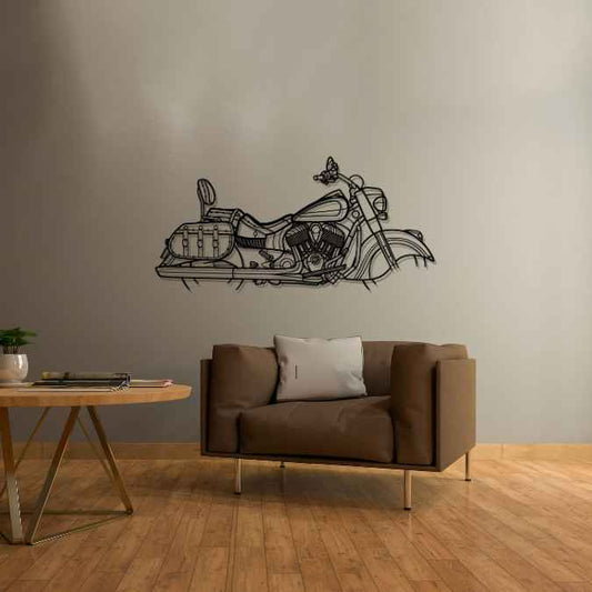 Chief Vintage 2019 Silhouette Metal Wall Art Bike Silhouettes | Wall Decor | Gift For Men - Pixelgears