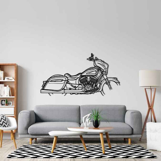 Chieftain Dark Horse 2019 Metal Wall Art Bike Silhouettes | Wall Decor | Gift For Men - Pixelgears (Copy)