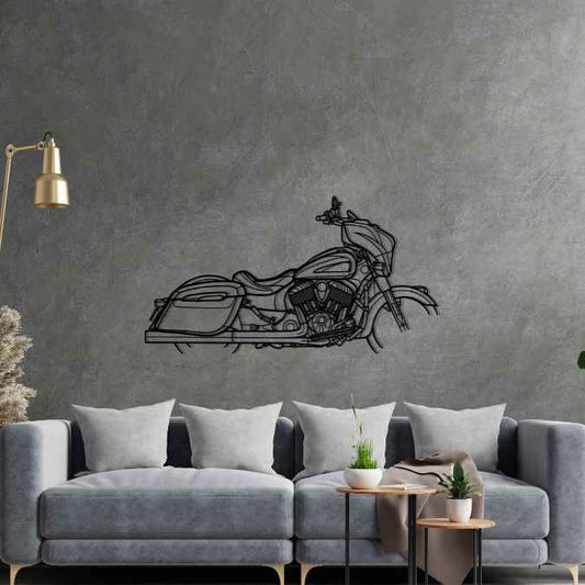Chieftain Dark Horse 2019 Metal Wall Art Bike Silhouettes | Wall Decor | Gift For Men - Pixelgears (Copy)