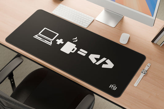 Coffee Laptop Code - XXL and XXXXL Mouse Pad - PixelGears