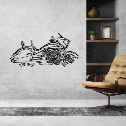 Cross Country 2014 Metal Wall Art Bike Silhouettes | Wall Decor | Gift For Men - Pixelgears