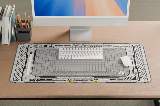 Cyberpunk futuristic Frame Light Background - XXL and XXXXL Mouse Pad - PixelGears
