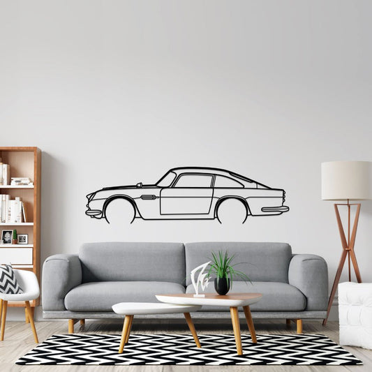 Aston Martin DB5 Metal Wall Art Car Silhouette | Personalized Car Gift For Men - PixelGears