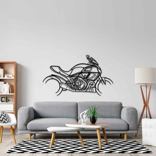 Diavel 2013 Metal Wall Art Bike Silhouettes | Wall Decor | Gift For Men - Pixelgears