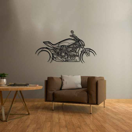 Diavel Dark Metal Wall Art Bike Silhouettes | Wall Decor | Gift For Men - Pixelgears