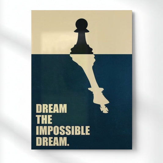 Dream the impossible dream Metal Poster | Aesthetic Pop Art Wall Decor & Painting