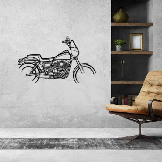 Dyna Low Rider 2015 Metal Wall Art Bike Silhouettes | Wall Decor | Gift For Men - Pixelgears