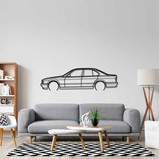 BMW M5 Metal Wall Art Car Silhouette | Personalized Car Gift For Men - PixelGears
