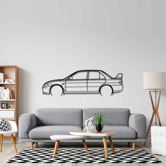 EVO 3 Metal Wall Art Car Silhouette | Personalized Car Gift For Men - PixelGears