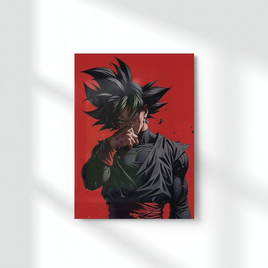 Evil Goku Black Metal Poster | Aesthetic Pop Art Wall Decor & Painting