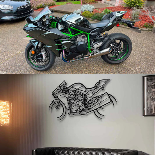 Custom Metal Bike Silhouettes | Wall Decor | Gift For Men - Pixelgears