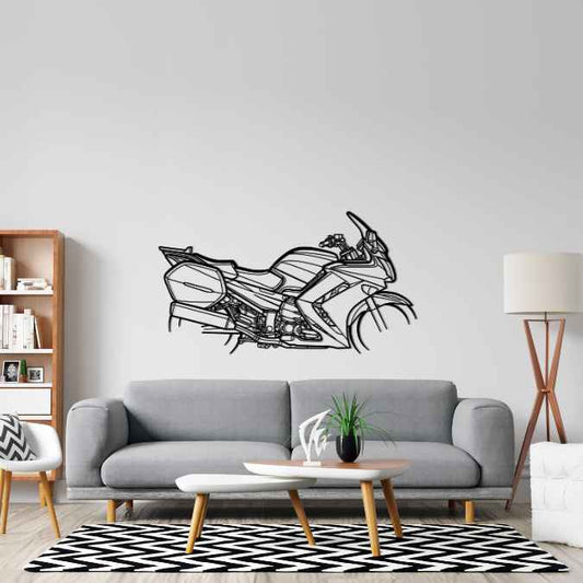 FJR 1300 2009 Metal Wall Art Bike Silhouettes | Wall Decor | Gift For Men - Pixelgears