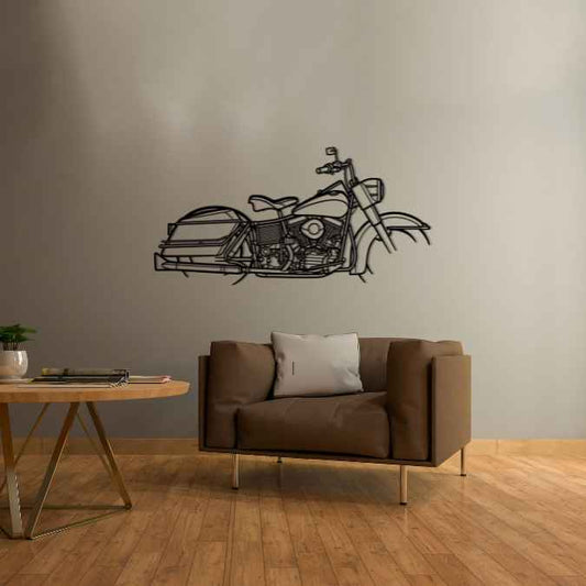 FLH Panhead 1965 Metal Wall Art Bike Silhouettes | Wall Decor | Gift For Men - Pixelgears