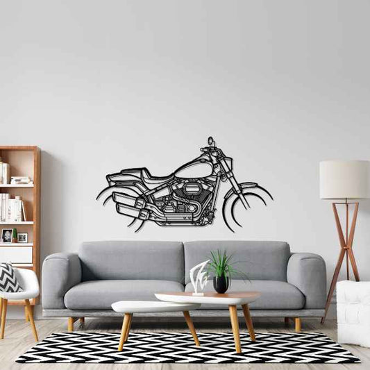 FatBob 114 2018 Metal Wall Art Bike Silhouettes | Wall Decor | Gift For Men - Pixelgears