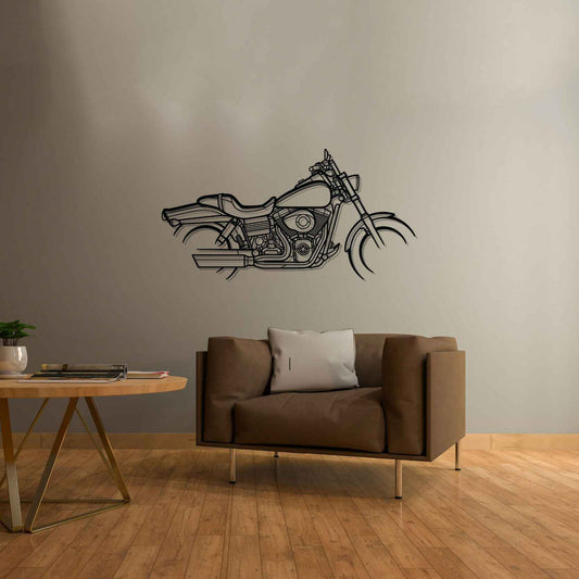 Fat Bob 2010 Metal Wall Art Bike Silhouettes | Wall Decor | Gift For Men - Pixelgears