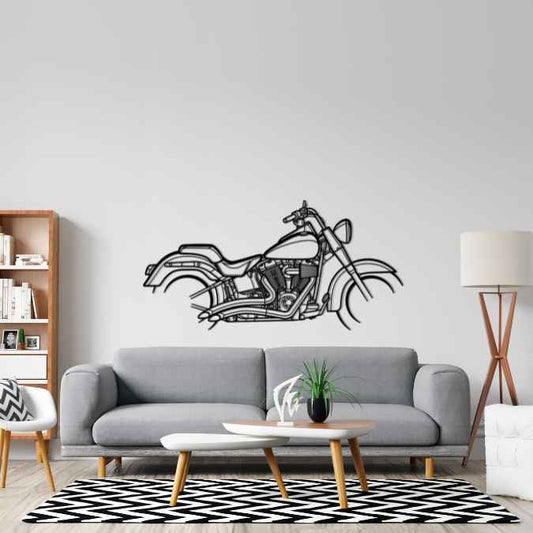 Fat Boy 2013 Metal Wall Art Bike Silhouettes | Wall Decor | Gift For Men - Pixelgears